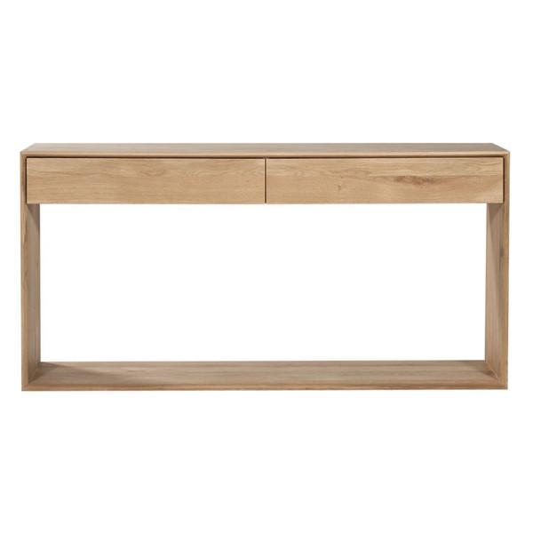 Oak Nordic Console Console Table Ethnicraft 47" 