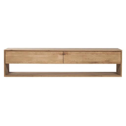 Oak Nordic Tv Cupboard Home Theatre Ethnicraft 71" 