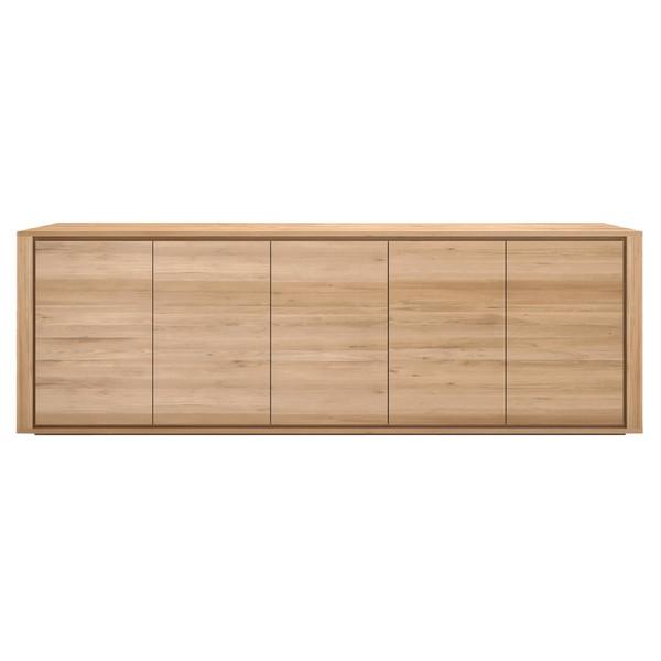 Oak Shadow Sideboard storage Ethnicraft 5 Door 