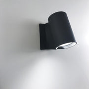 Oblique LED Outdoor Wall Lamp Outdoor Lighting Artemide Anthracite Grey 