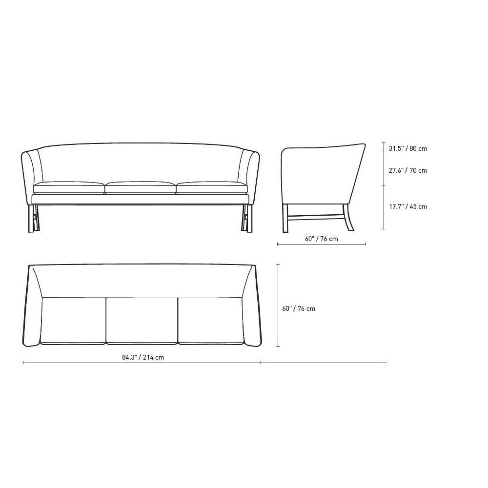 Ole Wanscher 603 3-Seat Sofa sofa Carl Hansen 