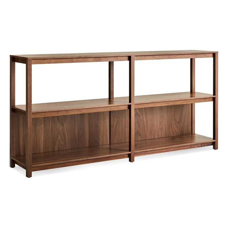 Open Plan Large Low Bookcase Shelves BluDot 