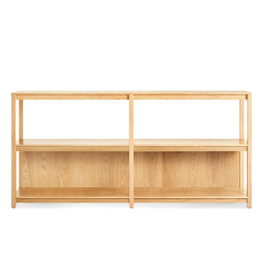 Open Plan Large Low Bookcase Shelves BluDot White Oak 