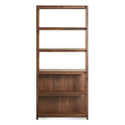 Open Plan Tall Bookcase Shelves BluDot Walnut 