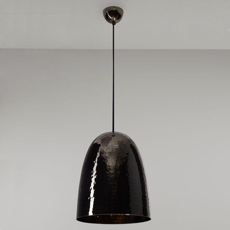 Stanley Large Pendant Light suspension lamps Original BTC Hammered Black Nickel 