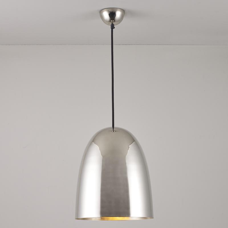 Stanley Large Pendant Light suspension lamps Original BTC Smooth Polished Nickel 