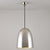 Stanley Large Pendant Light suspension lamps Original BTC Smooth Polished Nickel 