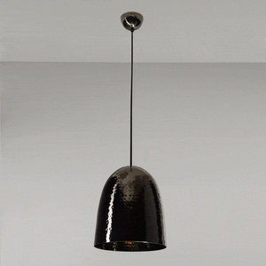 Stanley Medium Pendant Light suspension lamps Original BTC Hammered Black Nickel 