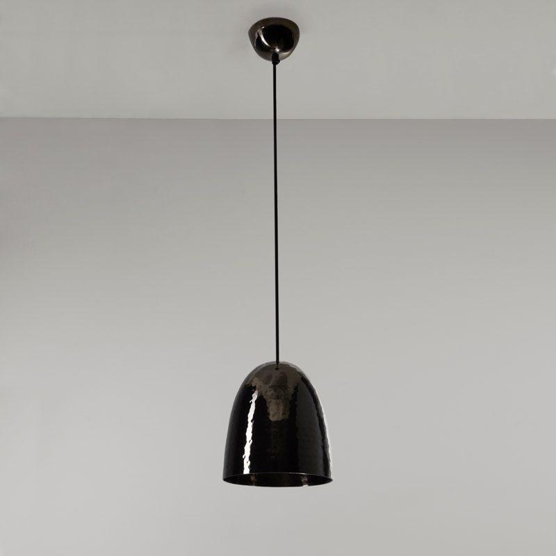 Stanley Small Pendant Light Pendant Lights Original BTC Black Nickel Hammered 