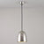 Stanley Small Pendant Light Pendant Lights Original BTC Hammered Polished Nickel 