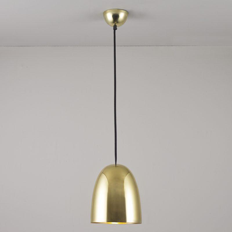 Stanley Small Pendant Light Pendant Lights Original BTC Smooth Polished Brass 