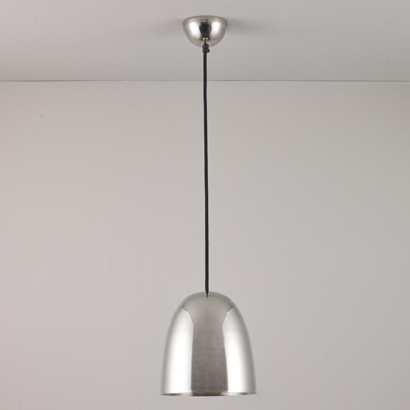 Stanley Small Pendant Light Pendant Lights Original BTC Smooth Polished Nickel 