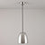 Stanley Small Pendant Light Pendant Lights Original BTC Smooth Polished Nickel 