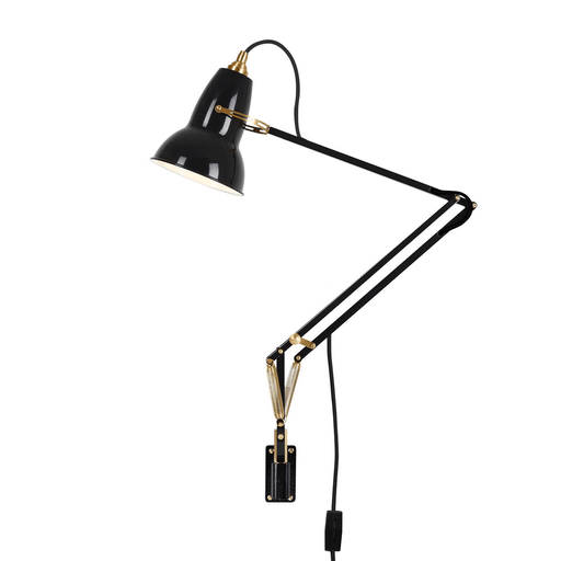 Original 1227 Brass Wall Mounted Lamp Wall Lights Anglepoise Deep Slate 