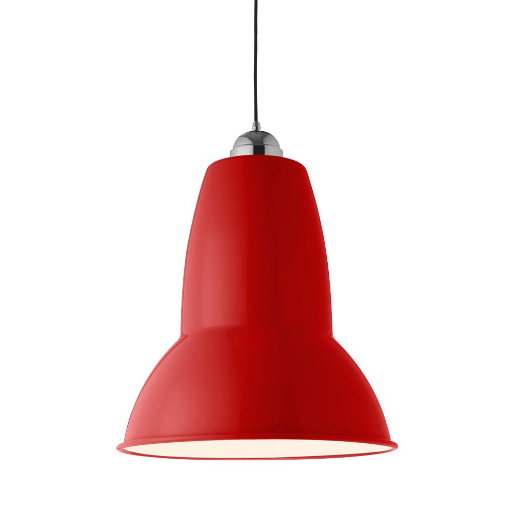 Original 1227 Giant Pendant ceiling lights Anglepoise Gloss Crimson Red 