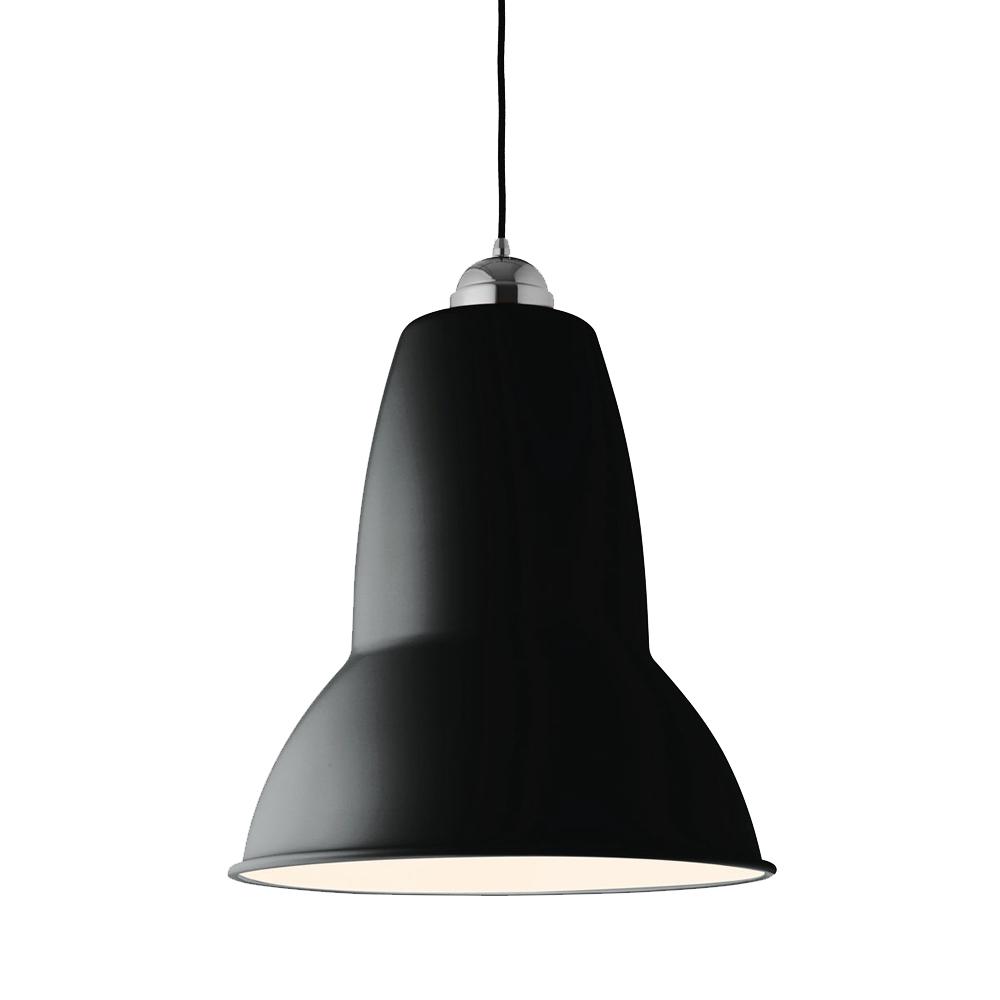 Original 1227 Giant Pendant ceiling lights Anglepoise Satin Jet Black 