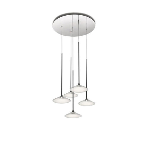 Orsa 21 Chandelier Suspension suspension lamps Artemide Clear Black 38W 