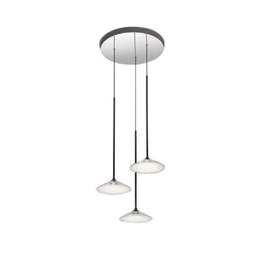 Orsa 21 Chandelier Suspension suspension lamps Artemide Clear Black 22W 