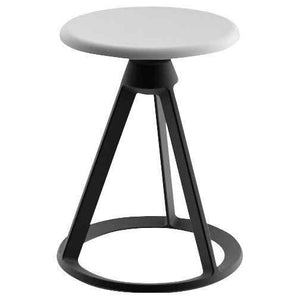 Piton Outdoor Fixed-Height Stool Outdoors Knoll Sterling Jet Black 