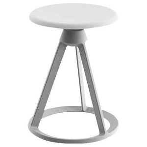 Piton Outdoor Fixed-Height Stool Outdoors Knoll White Sterling 