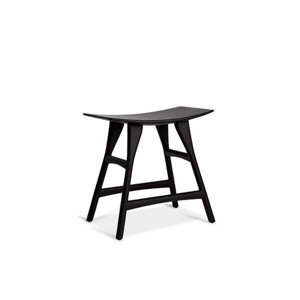 Osso Stool Stools Ethnicraft Oak Black Dining 