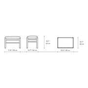 Ow149-F Colonial Footrest ottomans Carl Hansen 