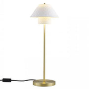Oxford Double Table Light Table Lamp Original BTC Satin Brass 