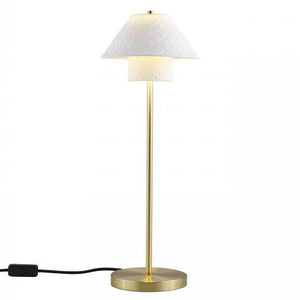 Oxford Double Table Light Table Lamp Original BTC Satin Brass 