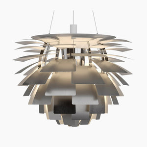 PH Artichoke Pendant hanging lamps Louis Poulsen Extra Large-33.1" D Brushed Stainless Steel 