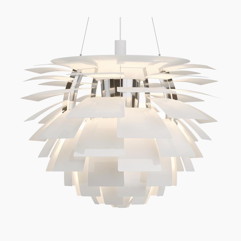 PH Artichoke Pendant hanging lamps Louis Poulsen Extra Large-33.1" D White 