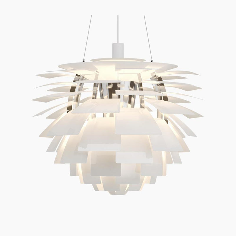 PH Artichoke Pendant hanging lamps Louis Poulsen Large-28.3" D White 