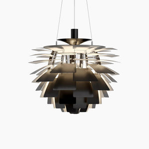PH Artichoke Pendant hanging lamps Louis Poulsen Medium-23.6" D Black 
