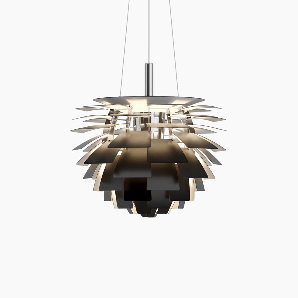 PH Artichoke Pendant hanging lamps Louis Poulsen Small-18.9" D Black 