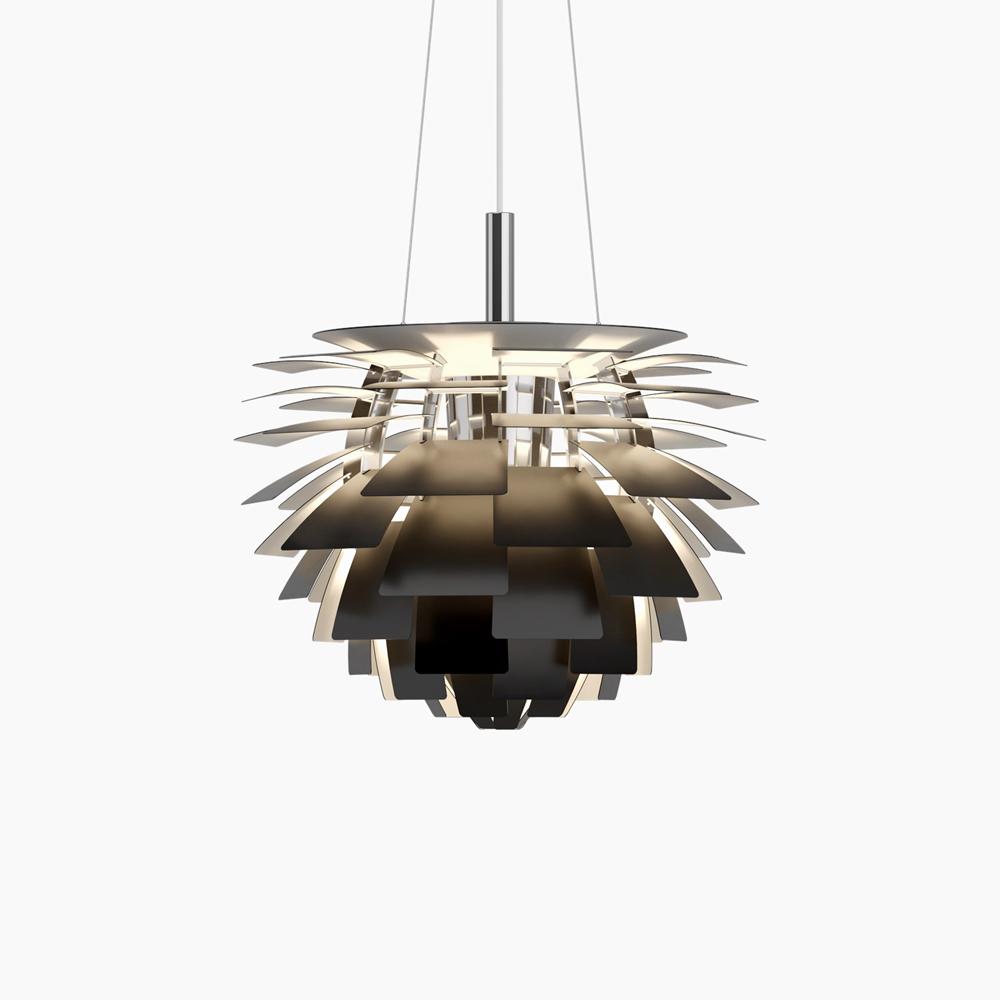 PH Artichoke Pendant hanging lamps Louis Poulsen Small-18.9" D Black 