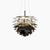 PH Artichoke Pendant hanging lamps Louis Poulsen Small-18.9" D Black 