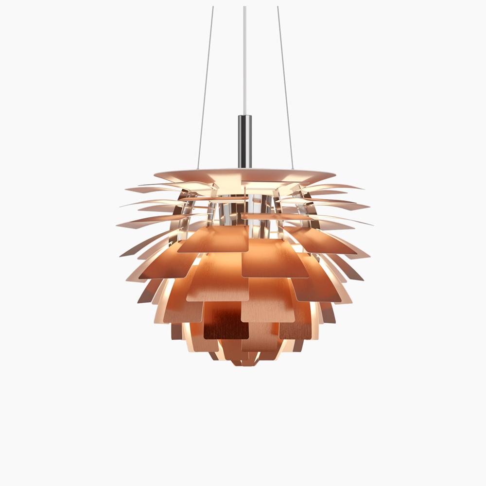 PH Artichoke Pendant hanging lamps Louis Poulsen Small-18.9" D Copper 