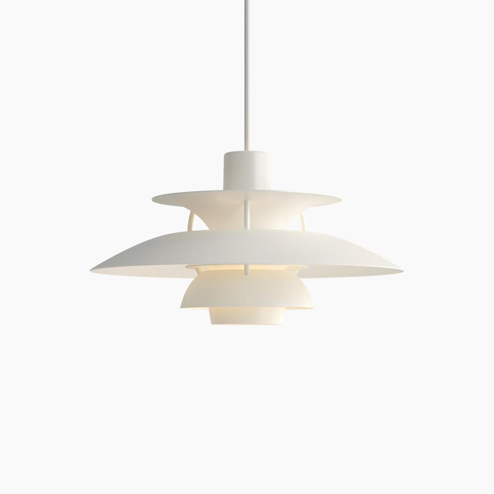 PH5 Mini Pendant Lamp hanging lamps Louis Poulsen Monochrome White 