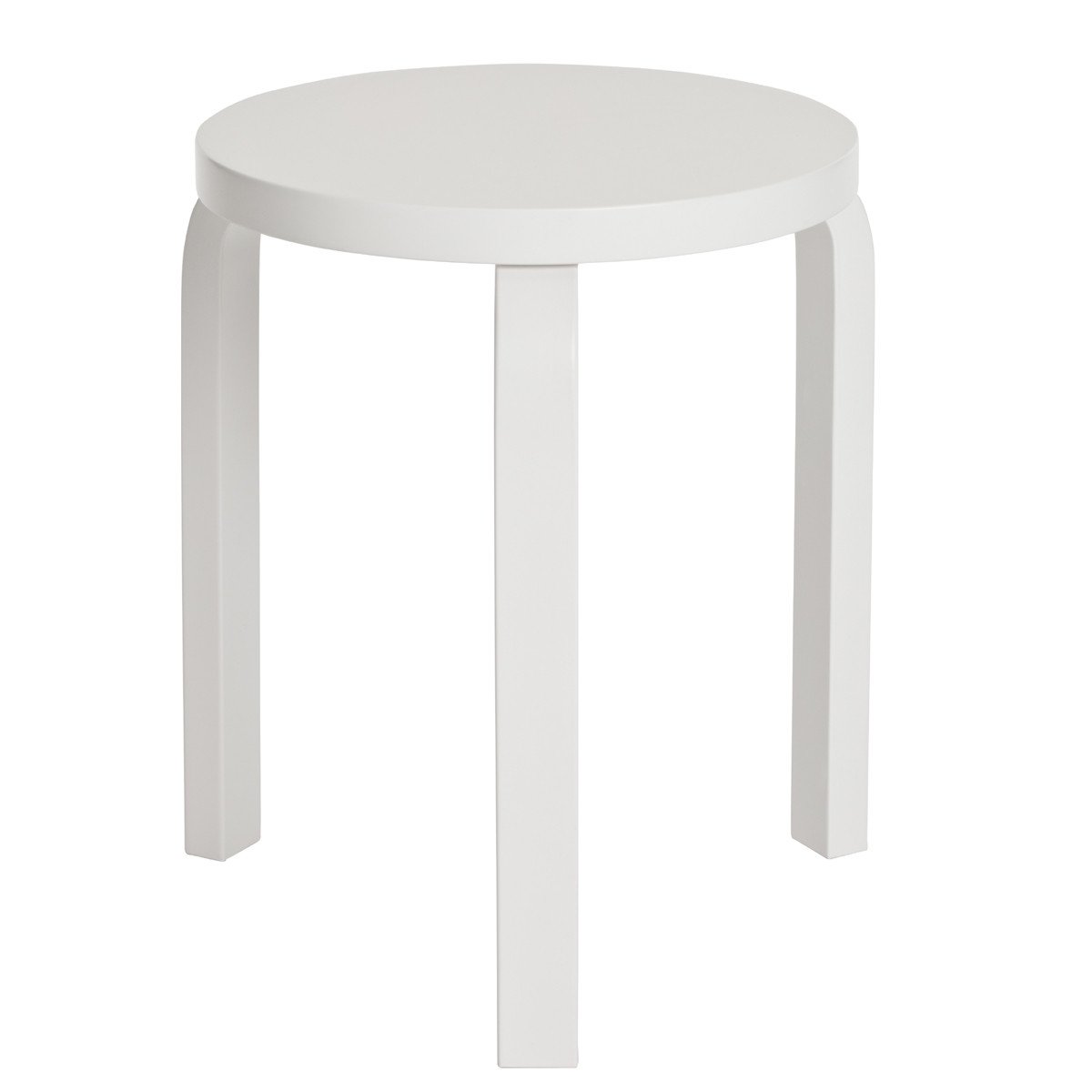 Stool 60 Stools Artek Lacquered All White +$40.00 