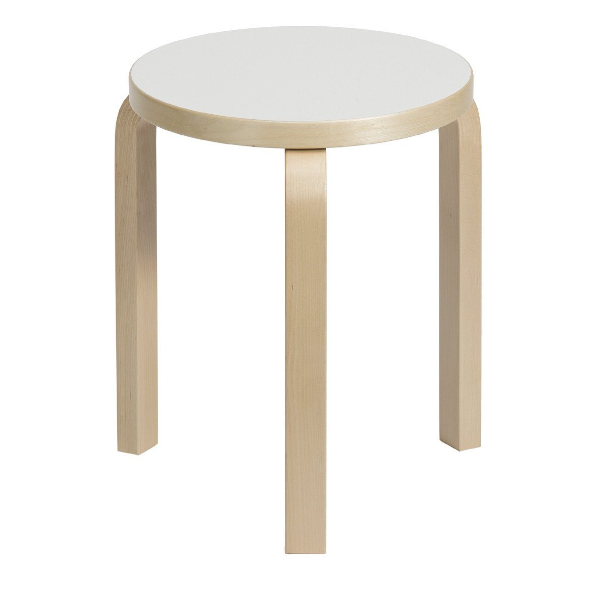 Stool 60 Stools Artek Laminate White 