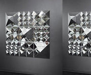 Panton Mirror Sculpture 1 Pyramid Wall Lights Verpan 