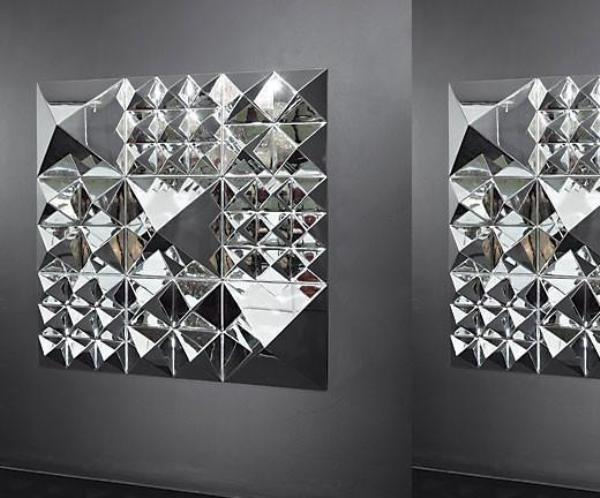 Panton Mirror Sculpture 1 Pyramid Wall Lights Verpan 