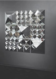 Panton Mirror Sculpture 4 Pyramid Wall Lights VerPan 