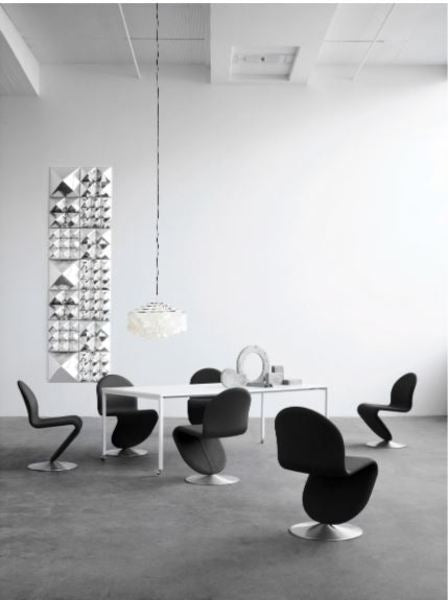 Panton Mirror Sculpture 4 Pyramid Wall Lights VerPan 