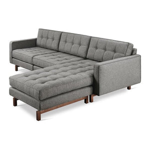 Jane 2 Bi-Sectional Sofa Gus Modern Parliament Stone Walnut 