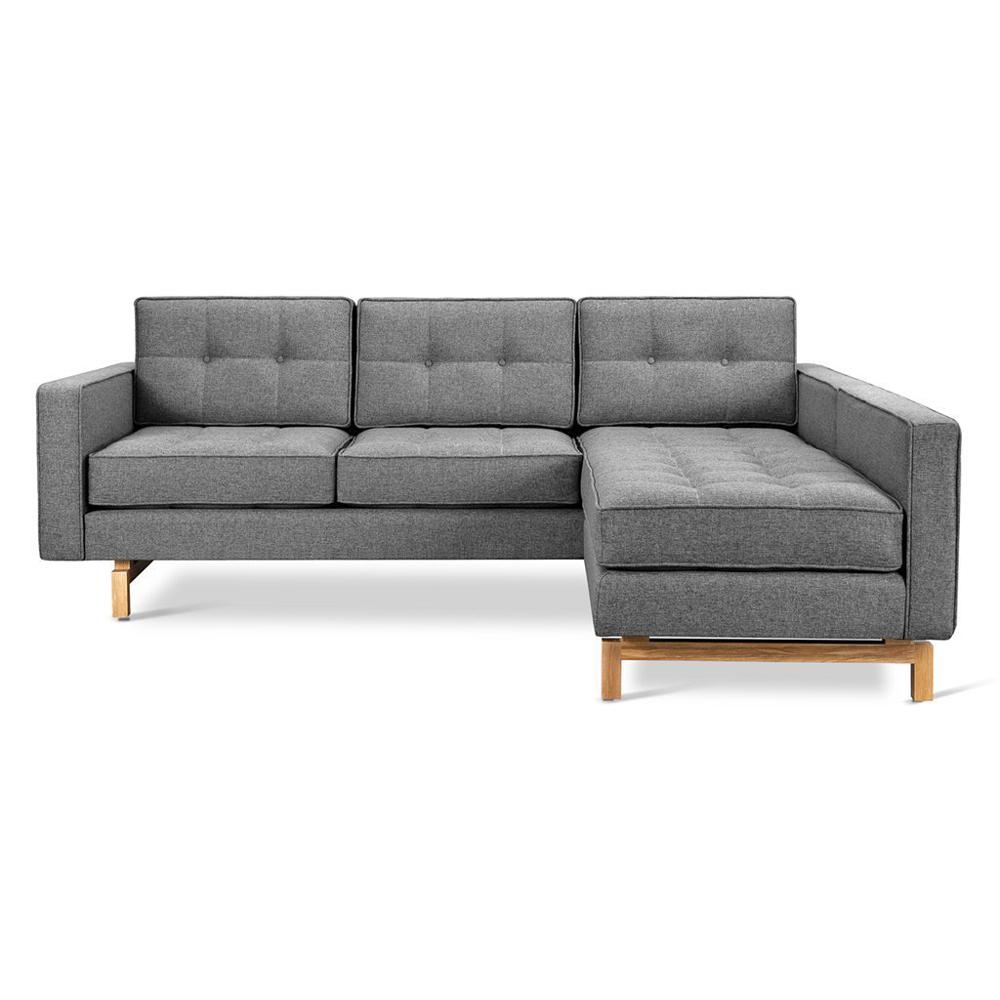 Jane 2 Loft Bi-Sectional Sofa Gus Modern Parliament Stone Natural Ash 