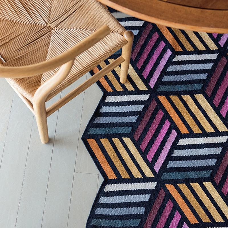 Parquet Hexagon Rug Rug Gan 