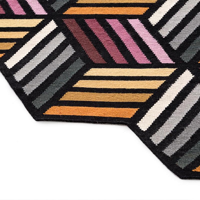 Parquet Hexagon Rug Rug Gan 