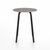 Emeco Parrish Cafe Table - Round Top Dining Tables Emeco Table Top 24" Black Powder Coated Aluminum Gray Laminate Plywood