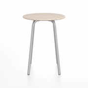 Emeco Parrish Cafe Table - Round Top Dining Tables Emeco Table Top 24" Clear Anodized Aluminum Ash Wood