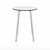 Emeco Parrish Cafe Table - Round Top Dining Tables Emeco Table Top 24" Clear Anodized Aluminum White HPL